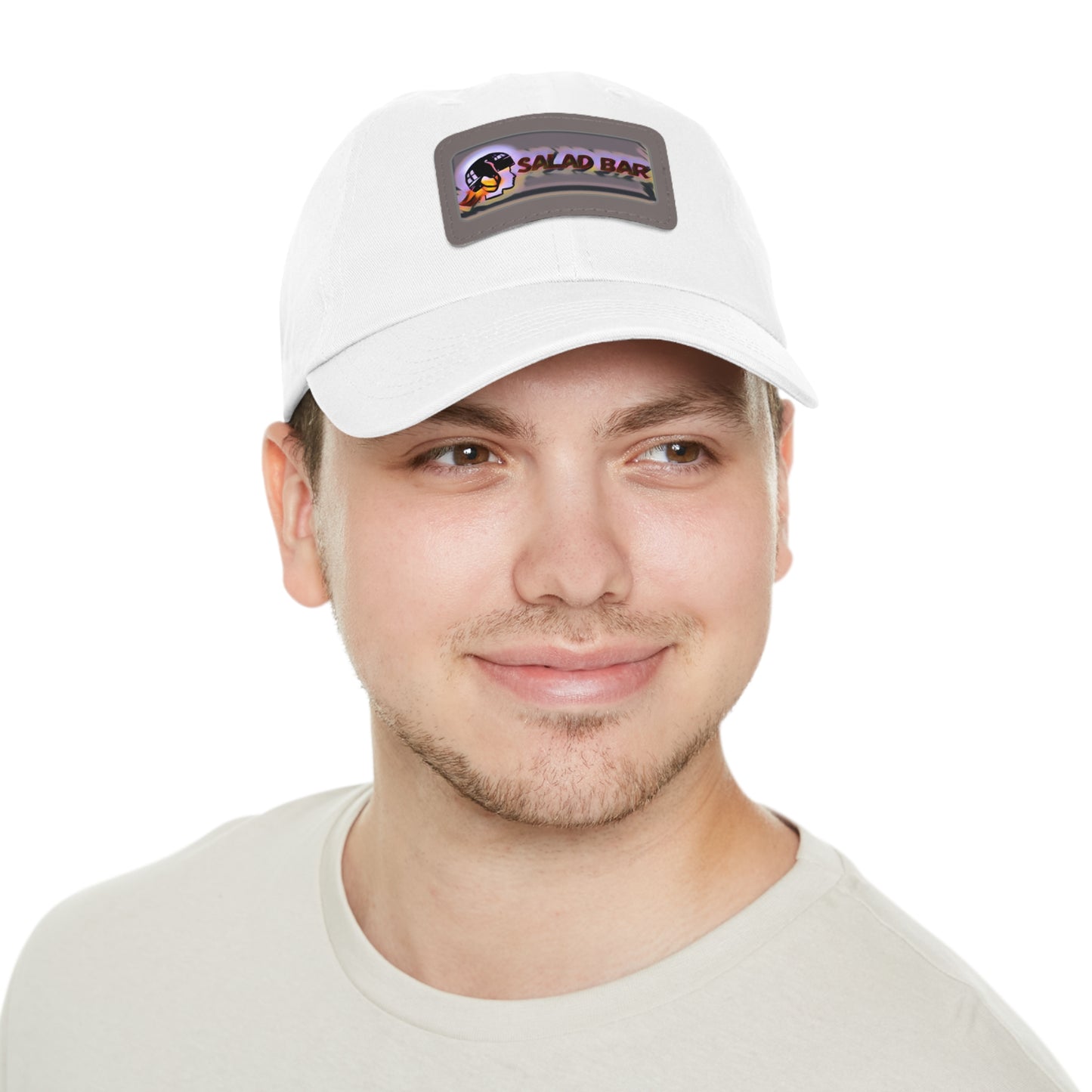 Salad Bar Electric Unisex Hat with Leather Patch (Rectangle)