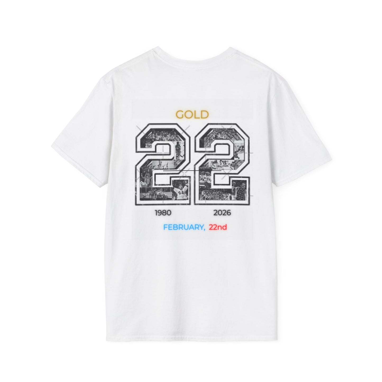 Pucks And Patriotism, Unisex USA Hockey T-Shirt (With Color)