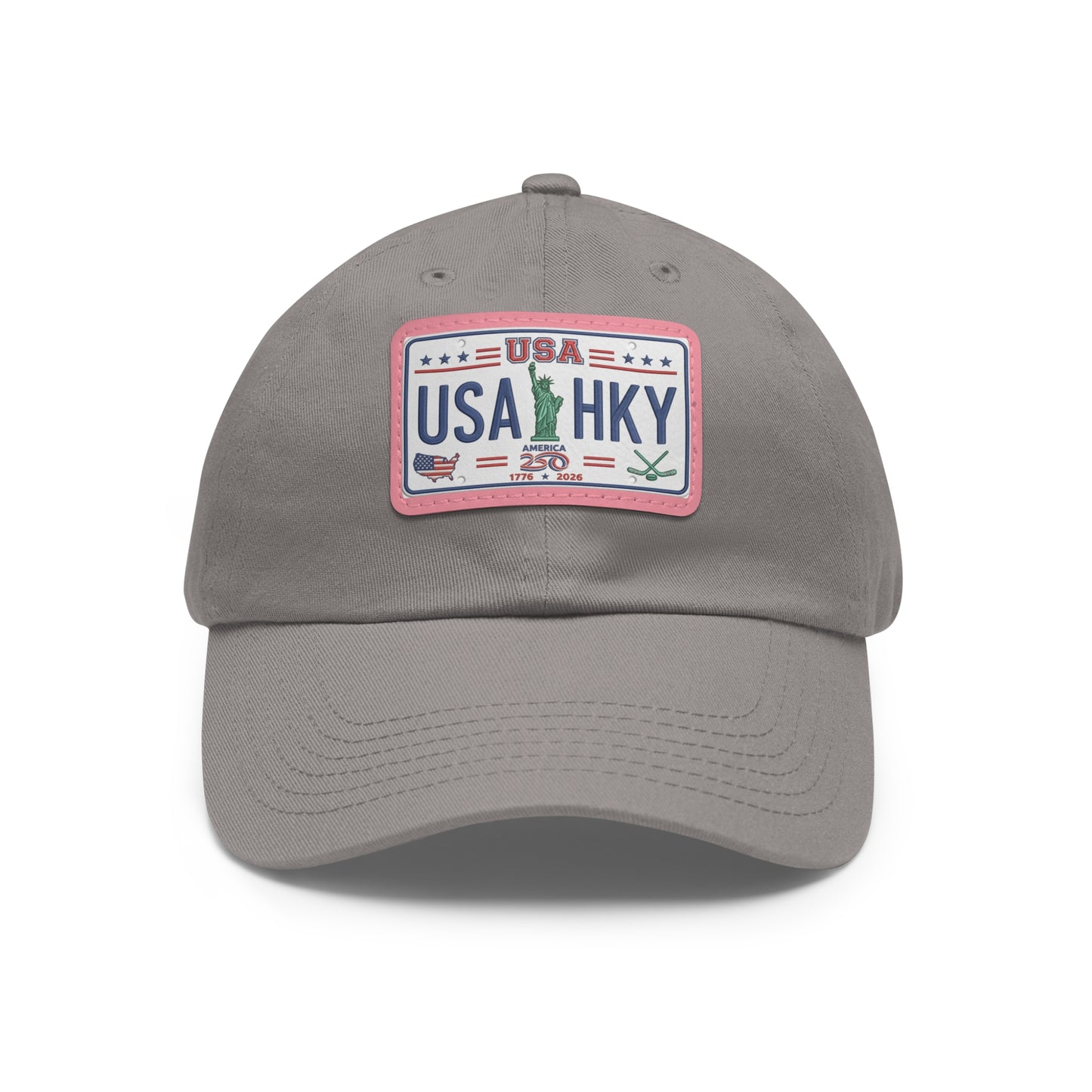 Stars & Stripes Series Hat with Leather Patch (Rectangle)