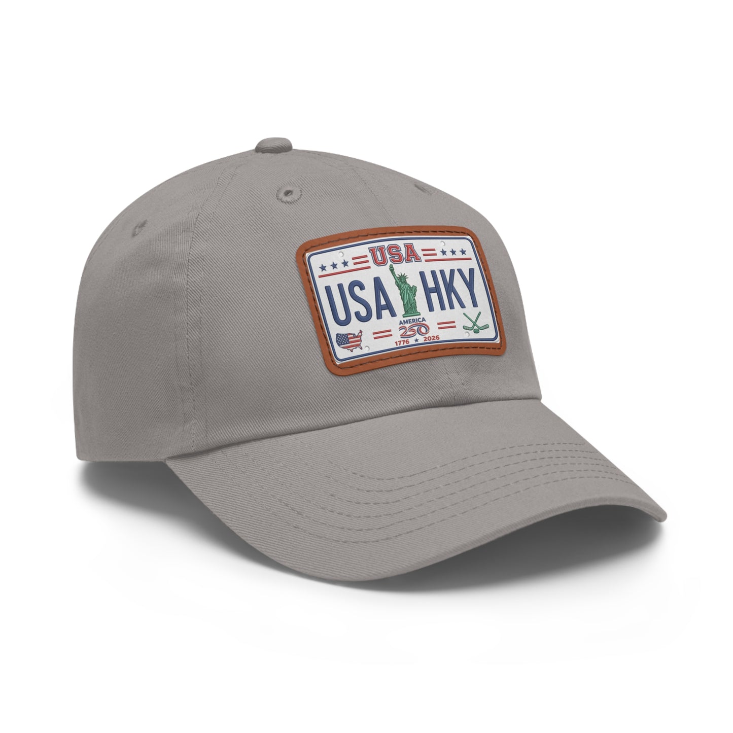 Stars & Stripes Series Hat with Leather Patch (Rectangle)
