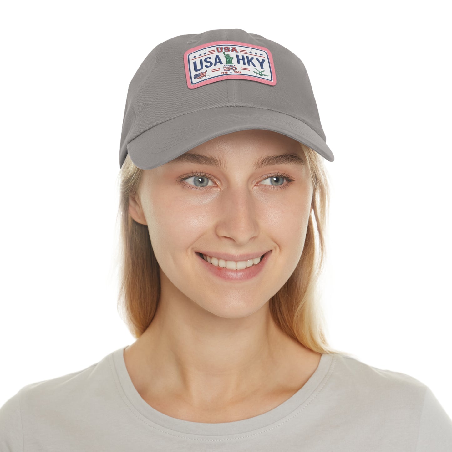 Stars & Stripes Series Hat with Leather Patch (Rectangle)
