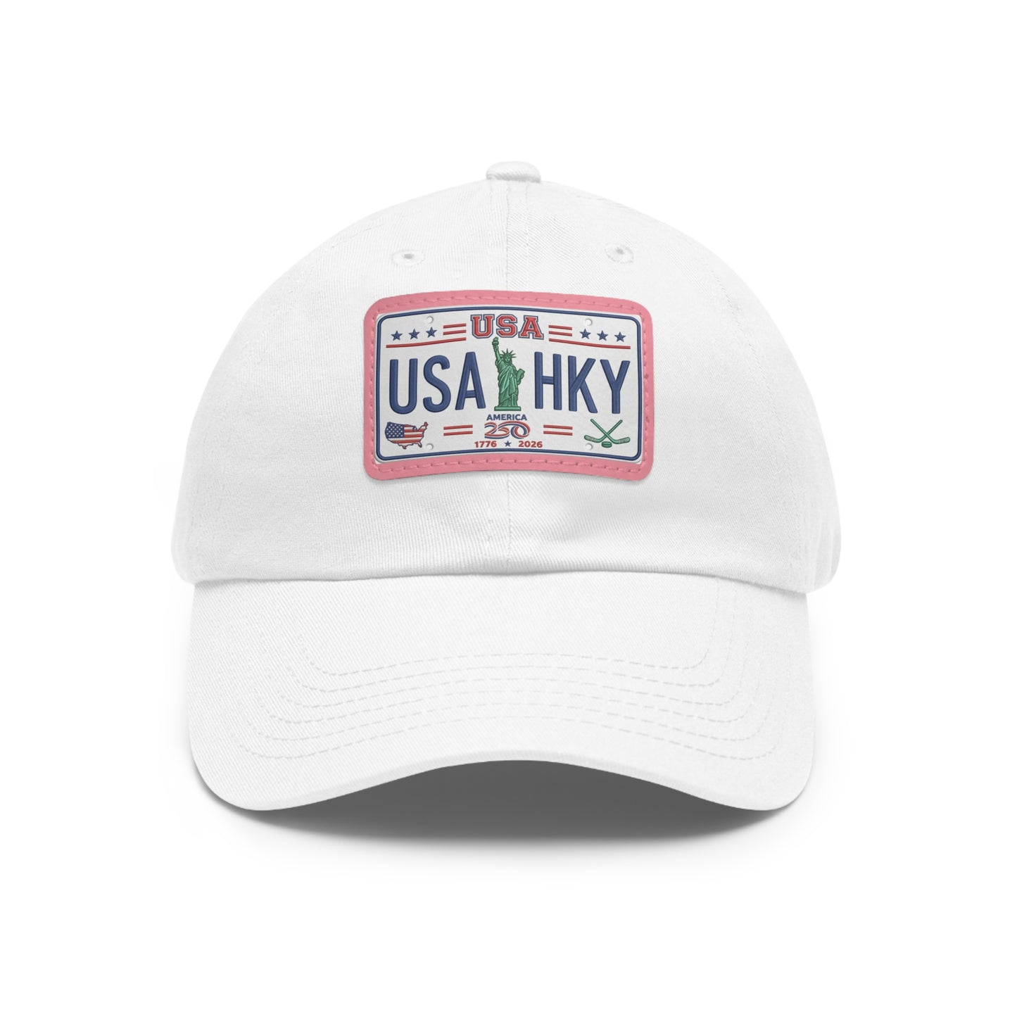 Stars & Stripes Series Hat with Leather Patch (Rectangle)