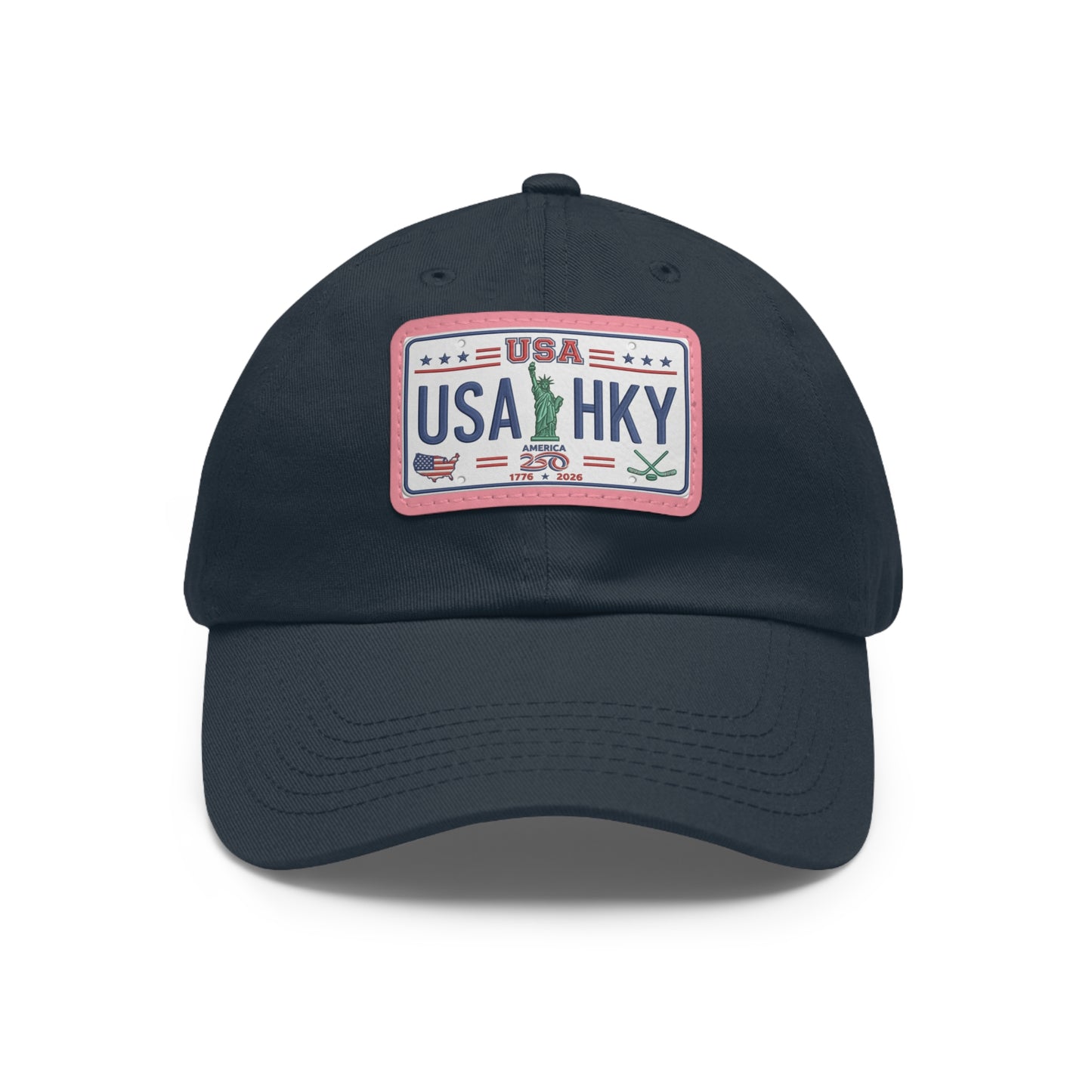Stars & Stripes Series Hat with Leather Patch (Rectangle)