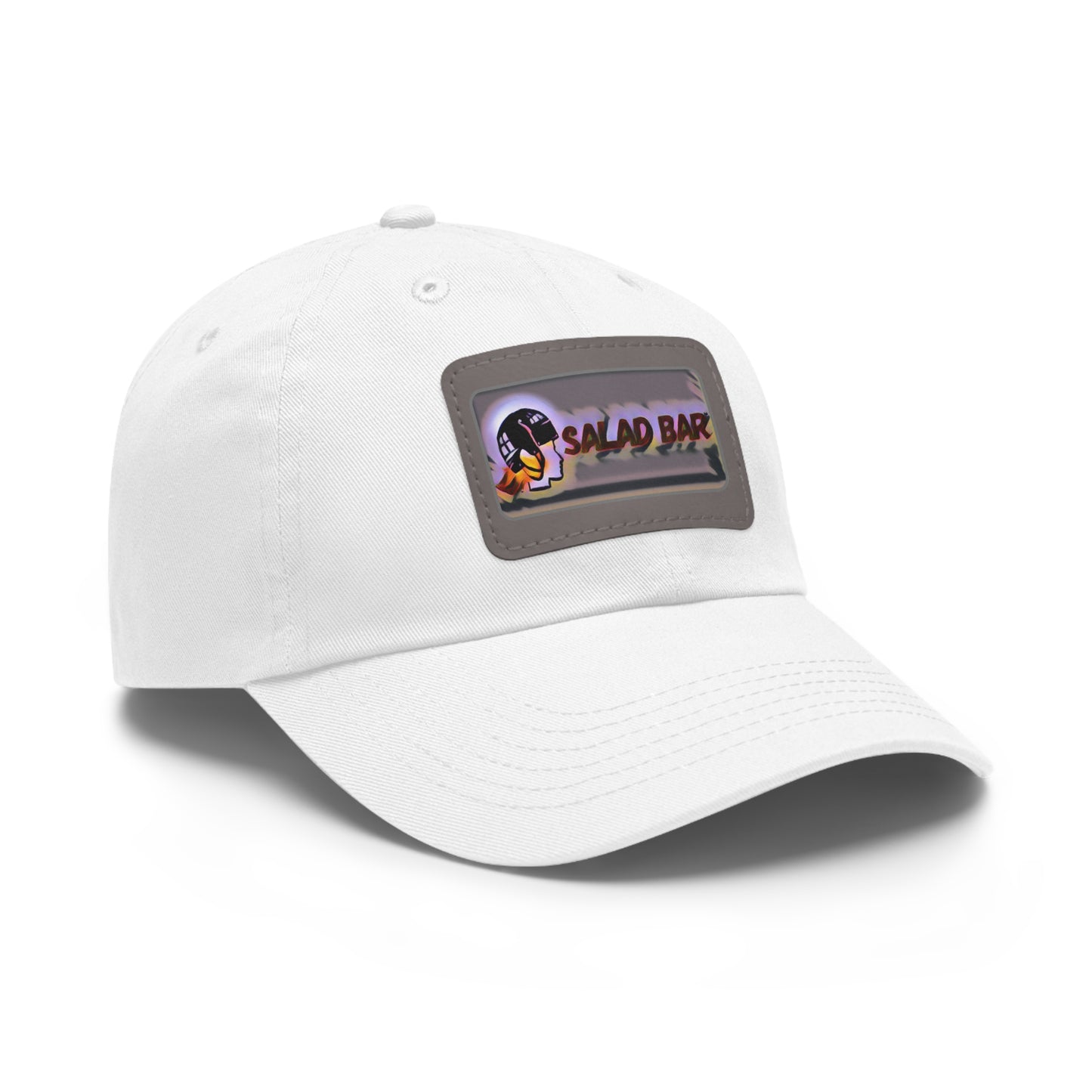 Salad Bar Electric Unisex Hat with Leather Patch (Rectangle)