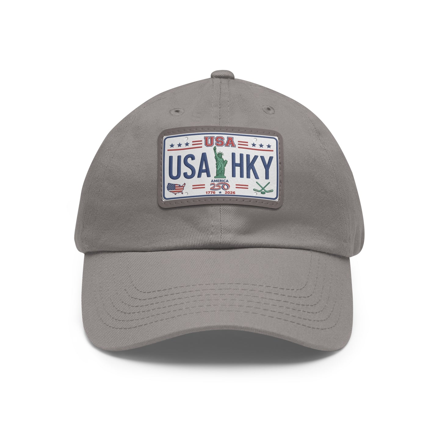 Stars & Stripes Series Hat with Leather Patch (Rectangle)