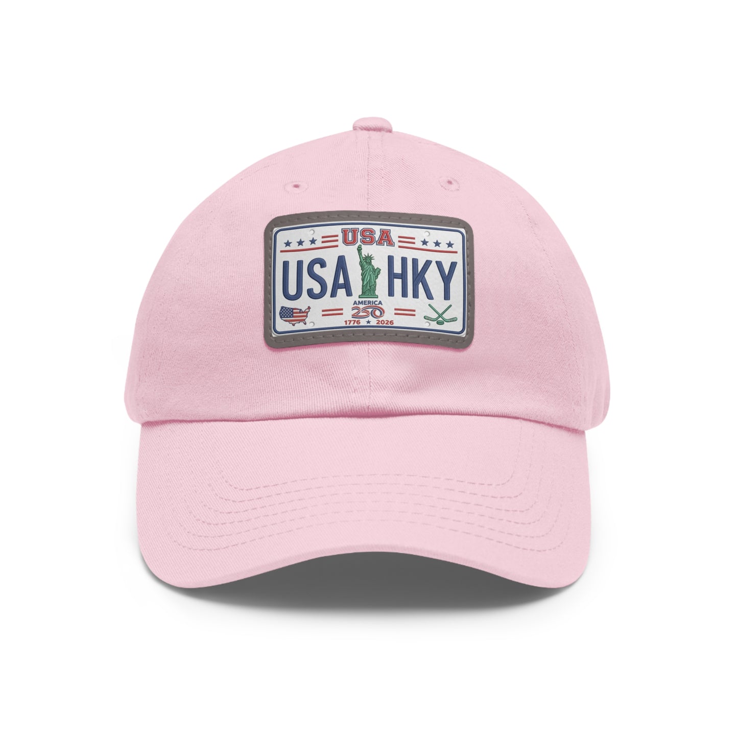 Stars & Stripes Series Hat with Leather Patch (Rectangle)