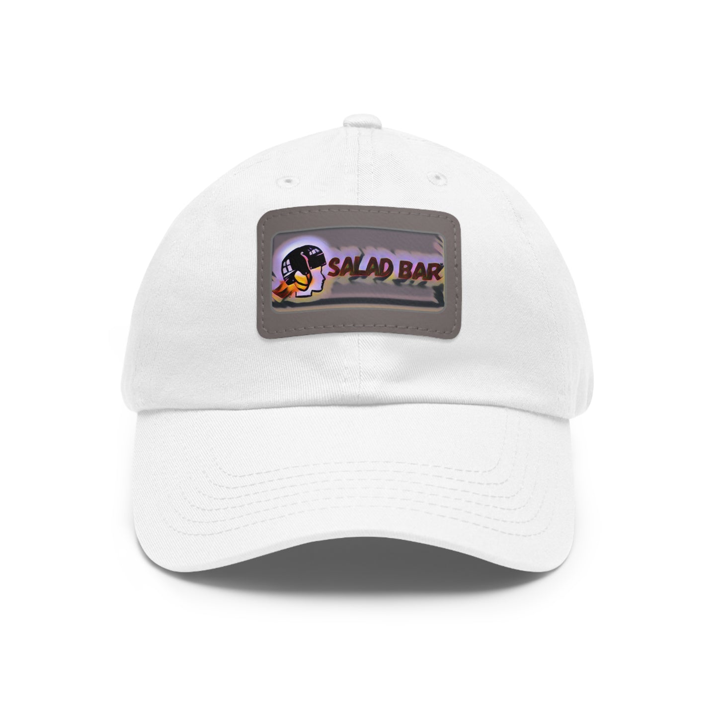 Salad Bar Electric Unisex Hat with Leather Patch (Rectangle)