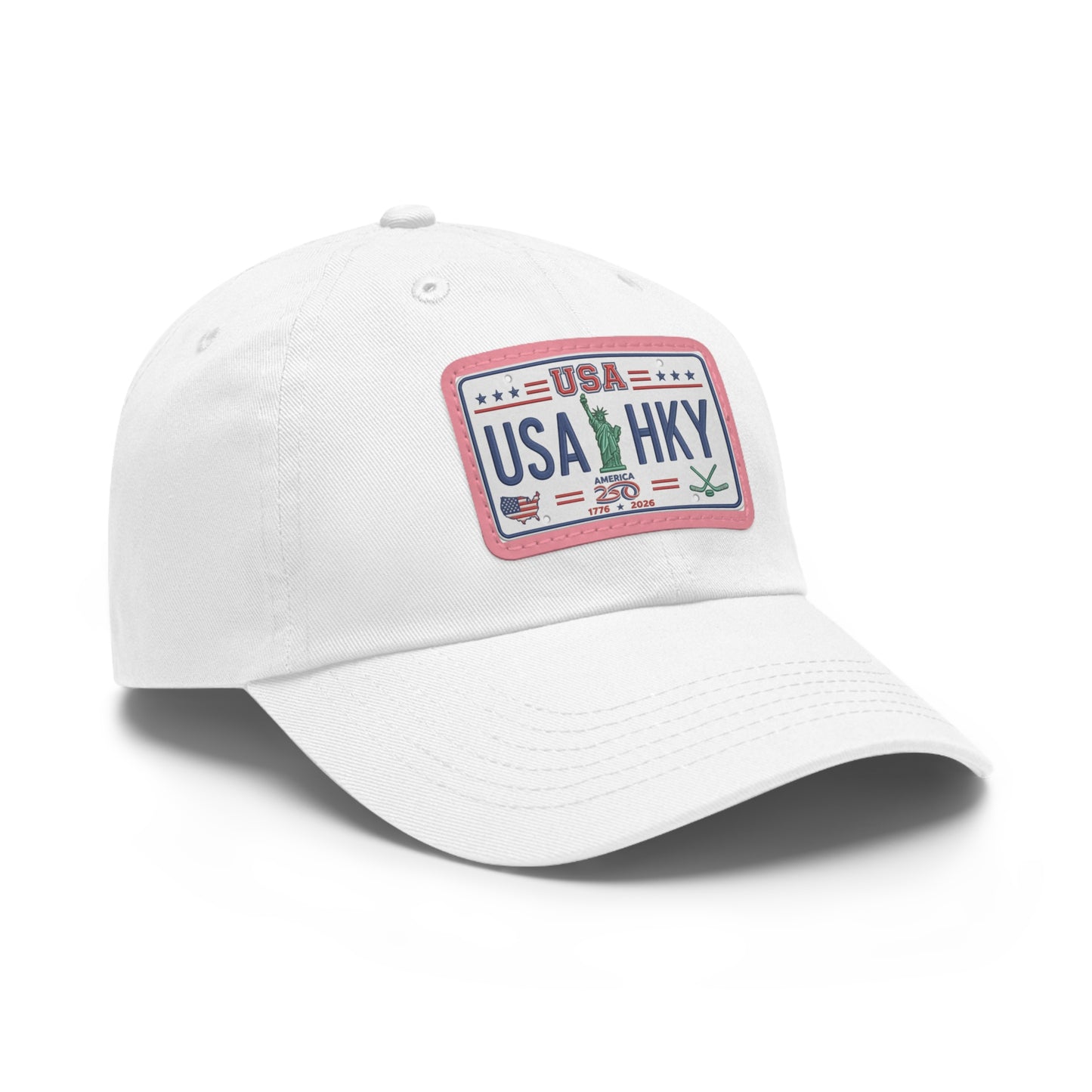 Stars & Stripes Series Hat with Leather Patch (Rectangle)