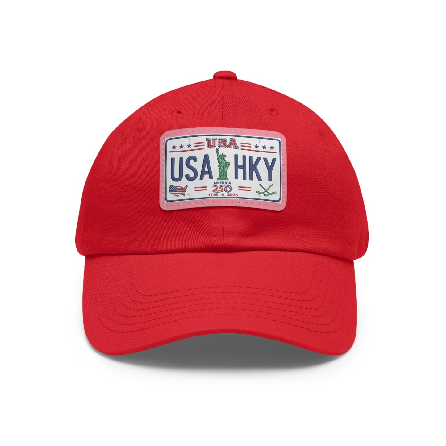 Stars & Stripes Series Hat with Leather Patch (Rectangle)