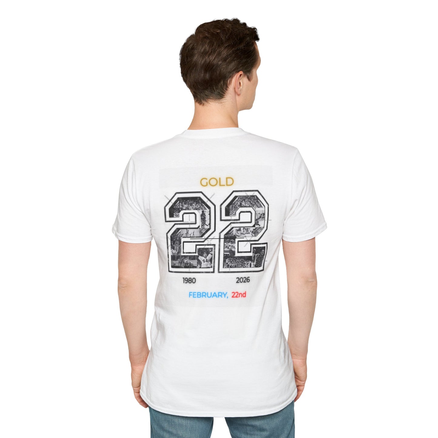 Pucks And Patriotism, Unisex USA Hockey T-Shirt (With Color)