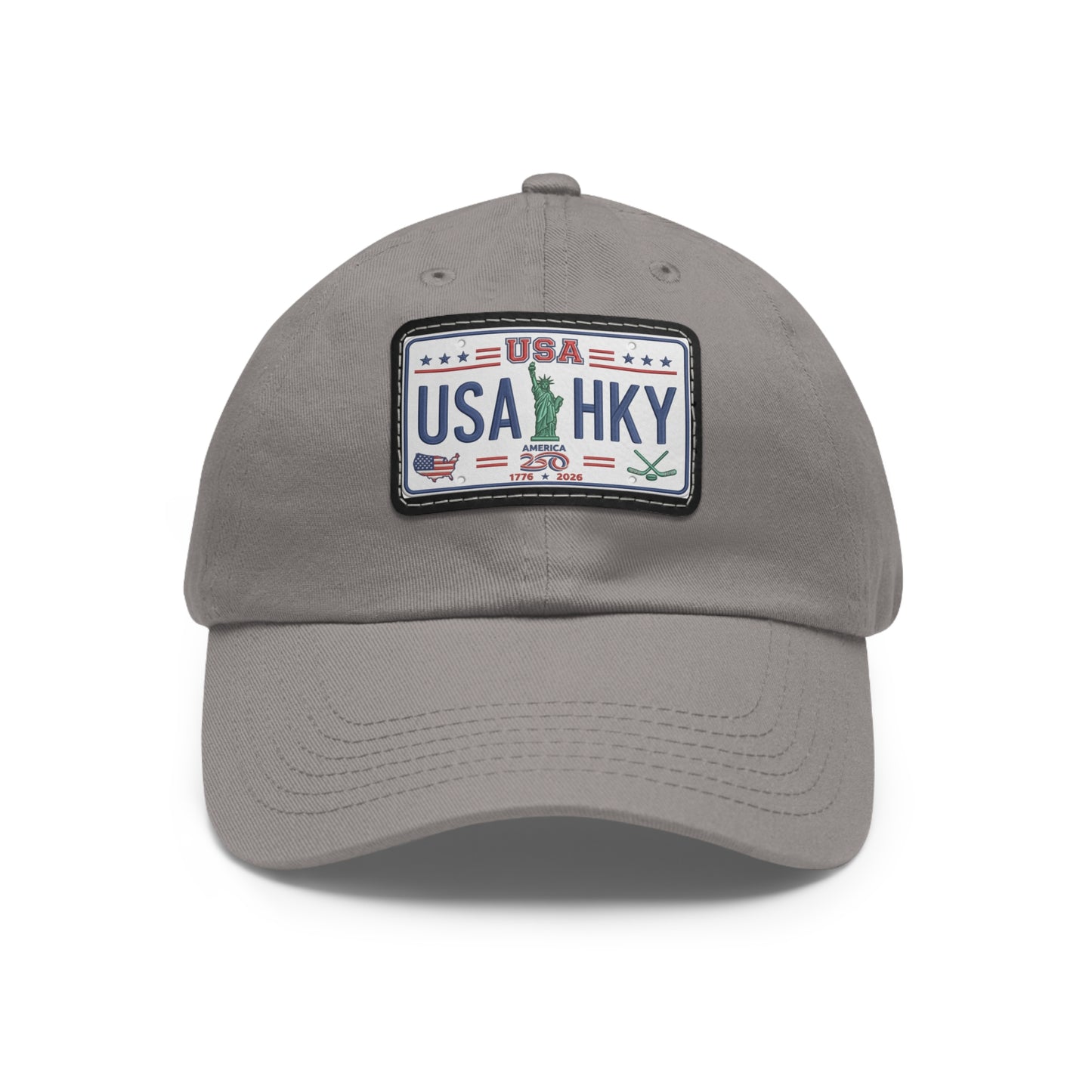 Stars & Stripes Series Hat with Leather Patch (Rectangle)