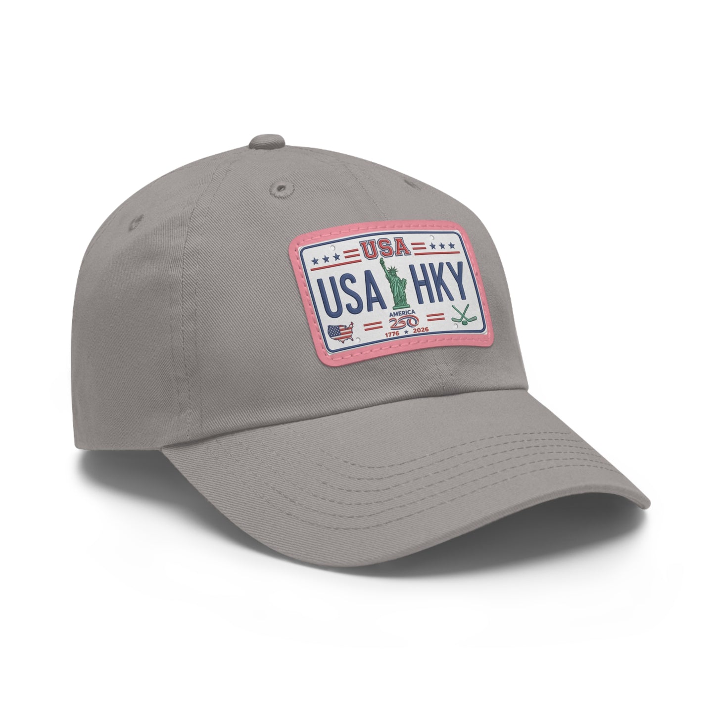Stars & Stripes Series Hat with Leather Patch (Rectangle)