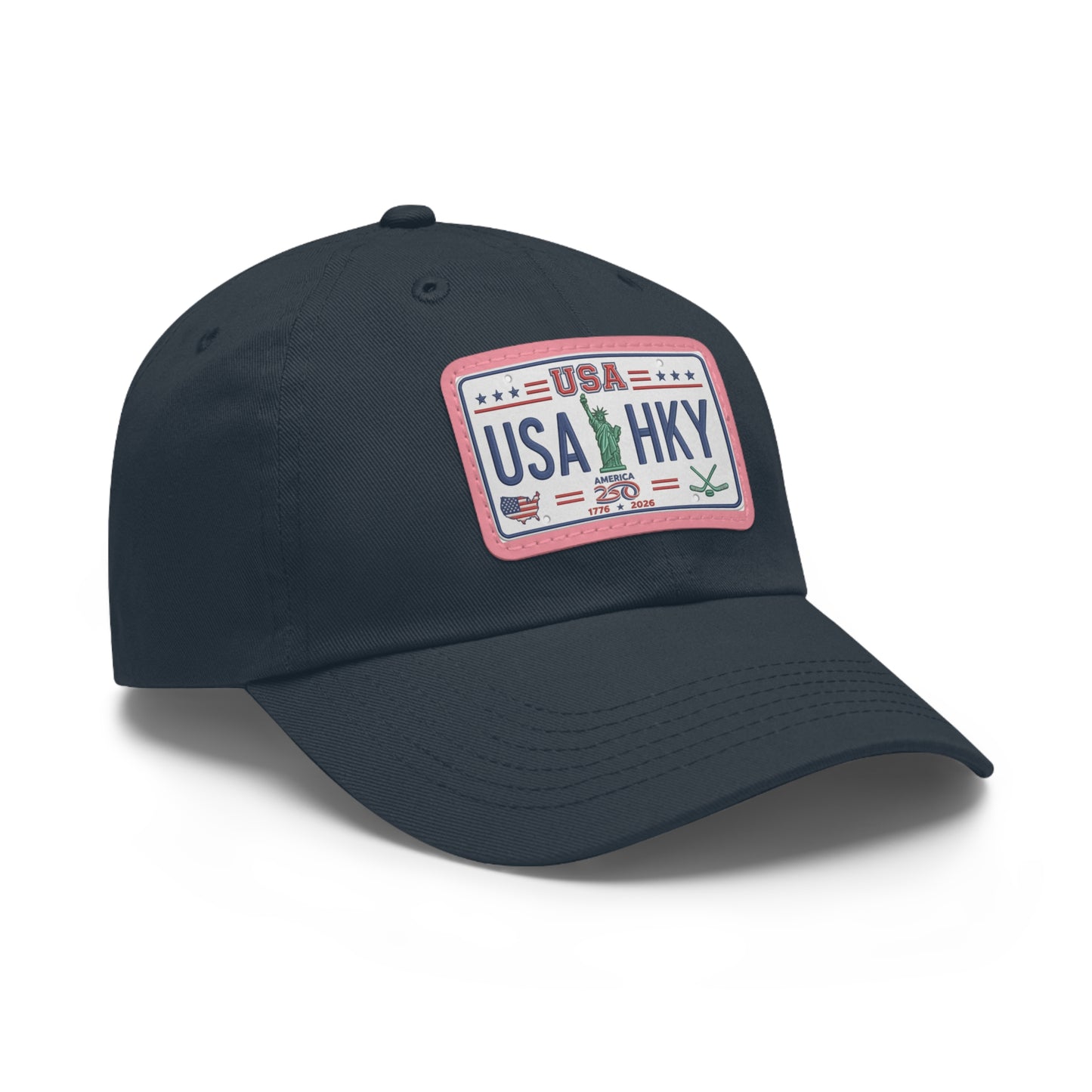 Stars & Stripes Series Hat with Leather Patch (Rectangle)