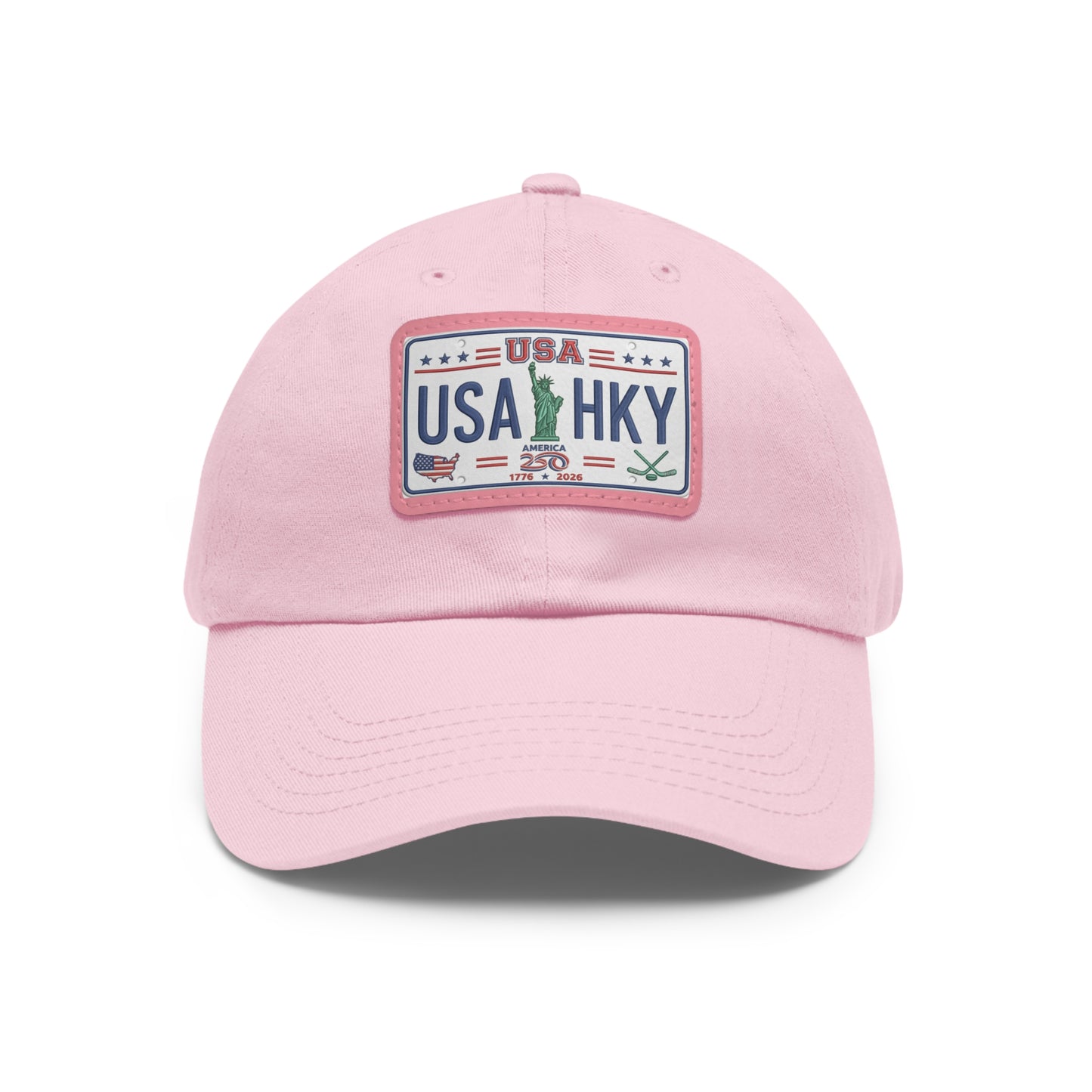 Stars & Stripes Series Hat with Leather Patch (Rectangle)