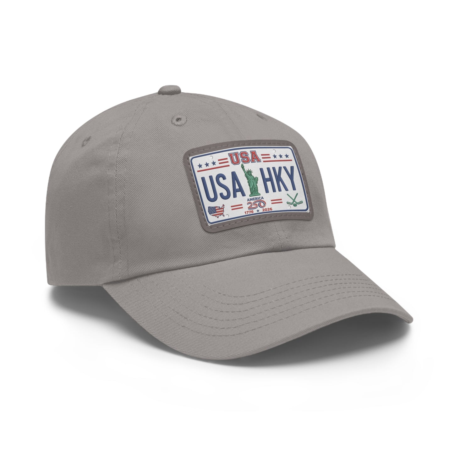 Stars & Stripes Series Hat with Leather Patch (Rectangle)