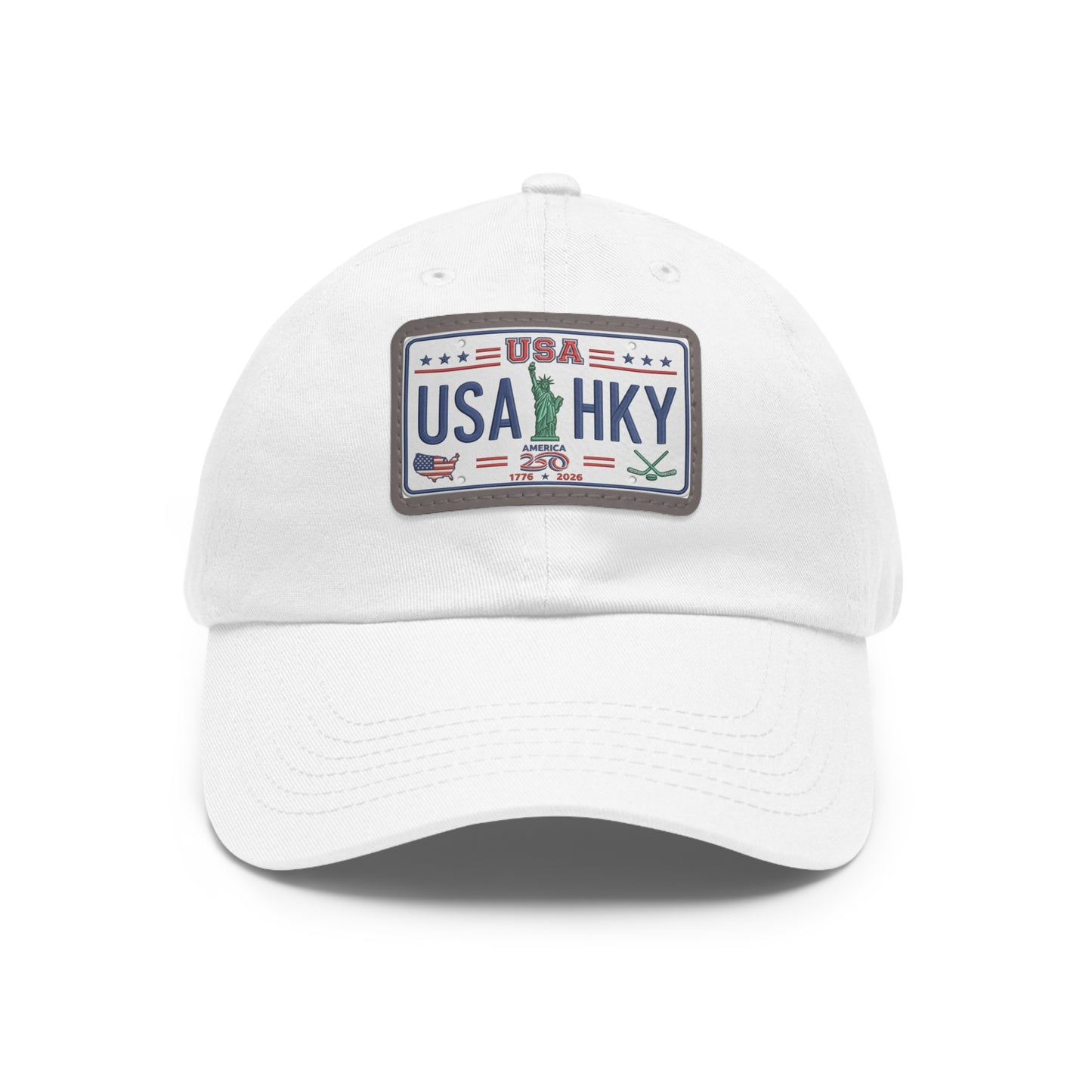 Stars & Stripes Series Hat with Leather Patch (Rectangle)