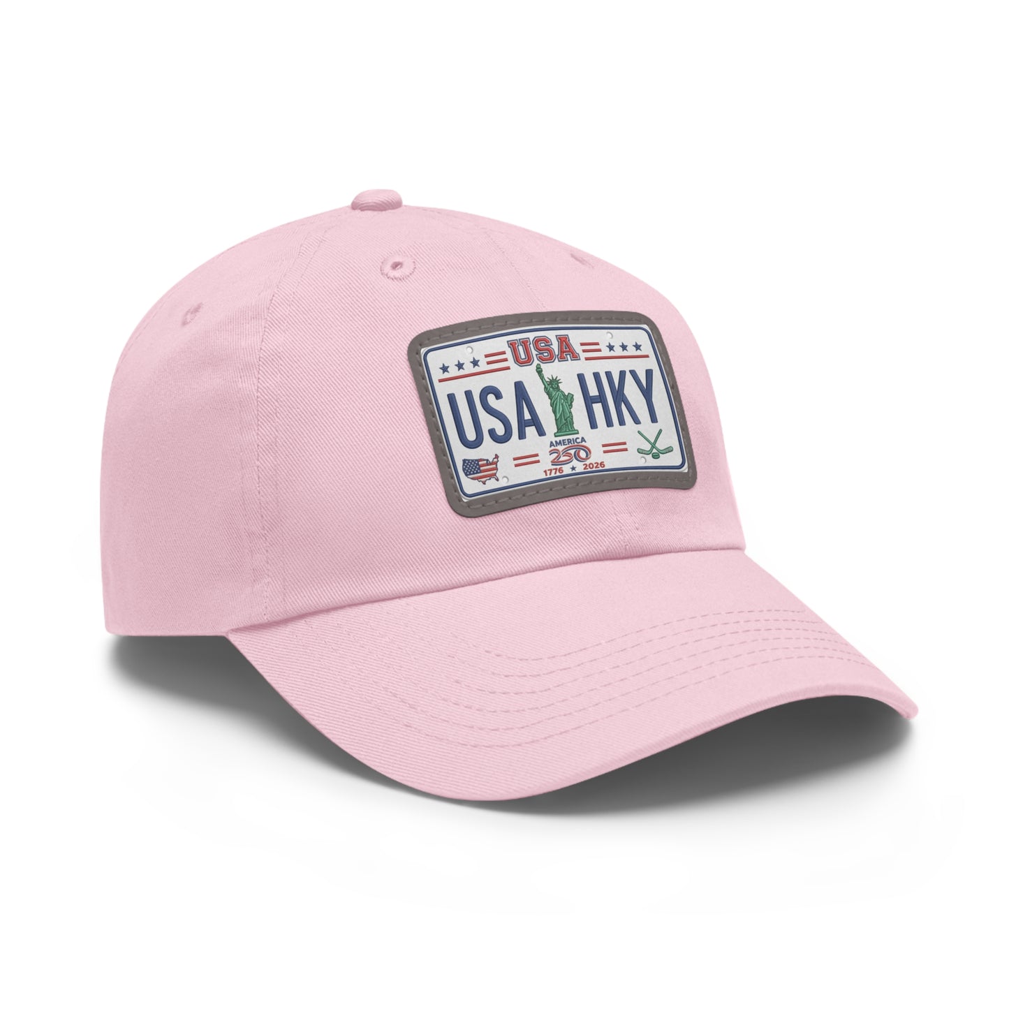 Stars & Stripes Series Hat with Leather Patch (Rectangle)